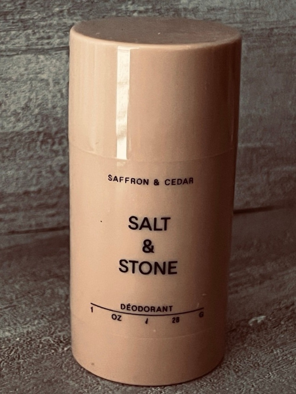 Salt & Stone Saffron & Cedar Extra-Strength Aluminum-Free Deodorant NEW! 30ml